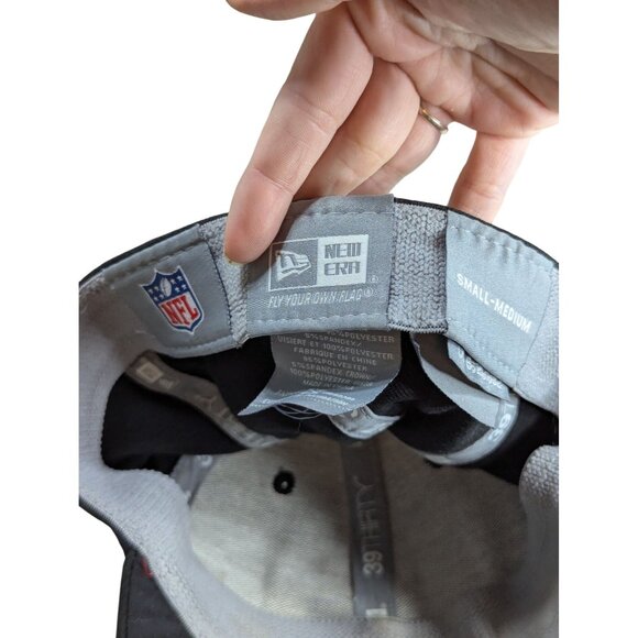 New Era 39Thirty NFL San Francisco 49ers Hat Black & Red Small/Medium - Picture 3 of 3